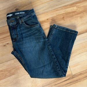 🍍 Wrangler Premium Quality Denim Jeans Boys Youth 10 Husky EUC Classic Straight